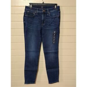 J. Crew Women's 8" Mid-Rise Skinny Signature Stretch Jeans Size 27x28 NWT $118